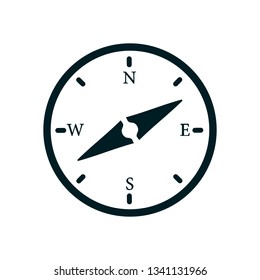 Compass icon, navigation equipment – for stock