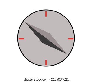 Compass icon. Navigation equipment symbol. Vector illustration isolated on white