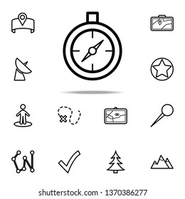 compass icon. Navigation icons universal set for web and mobile on white background