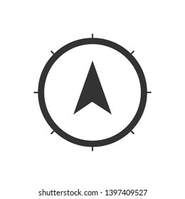 Compass Icon. Navigation, Journey, Adventure or Nautical Direction Illustration As A Simple Vector Sign & Trendy Symbol for Design and Websites, Presentation or Application.