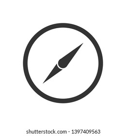 Compass Icon. Navigation, Journey, Adventure or Nautical Direction Illustration As A Simple Vector Sign & Trendy Symbol for Design and Websites, Presentation or Application.