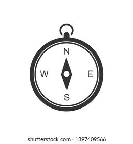 Compass Icon. Navigation, Journey, Adventure or Nautical Direction Illustration As A Simple Vector Sign & Trendy Symbol for Design and Websites, Presentation or Application.