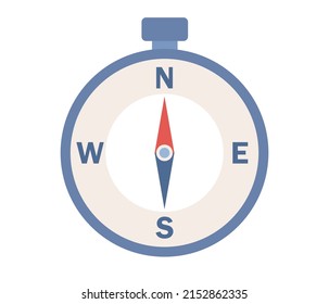 Compass icon. Navigation sign. Geography concept. Vector flat illustration 