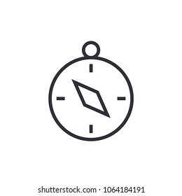 Compass icon. Navigation symbol modern, simple, vector, icon for website design, mobile app, ui. Vector Illustration