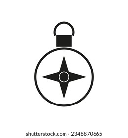 Compass icon. Navigation symbol. Vector illustration. Eps 10.