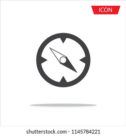 Compass icon , nevigation symbols vector on white background.