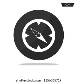 Compass icon , nevigation symbols vector on white background.