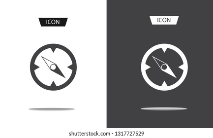 Compass icon , nevigation symbols vector on white background.