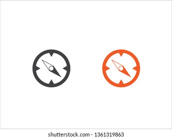 Compass icon , nevigation symbols vector on white background.