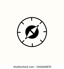 Compass icon. New trendy vector illustration symbol.