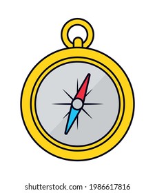 compass icon on white background