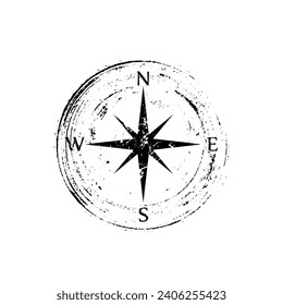 compass icon on white background