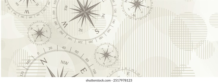 Icono de la brújula sobre fondo blanco