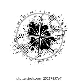 compass icon on white background