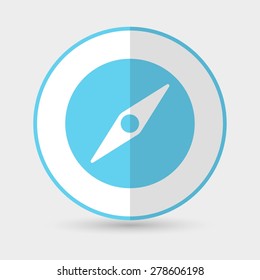 Compass Icon on a white background