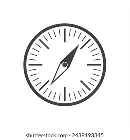 Compass icon on white isolate.