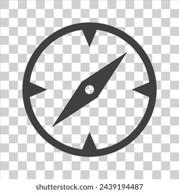 Kompass-Symbol auf weißem Isolat.