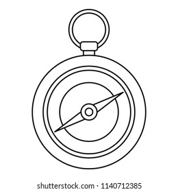 Compass icon. Outline illustration of compass vector icon for web design isolated on white background