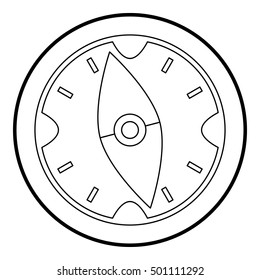 Compass icon. Outline illustration of compass vector icon for web design