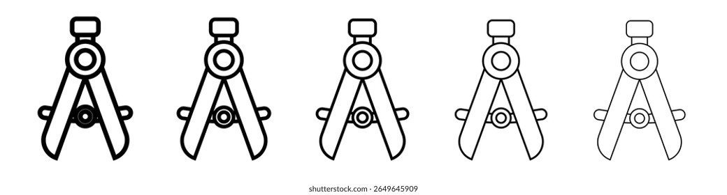 Compass Icon outline simple illustration isolated