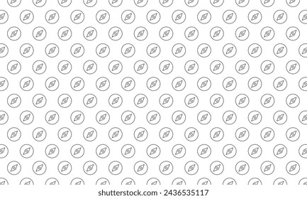 Compass icon pattern on white background. Vector Illustration