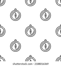 compass icon pattern. Seamless compass pattern on white background.