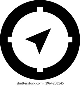 compass icon or pictogram isolated
