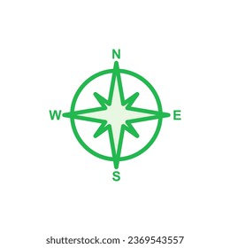 Compass icon set. arrow compass icon vector