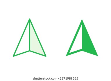 Compass icon set. arrow compass icon vector