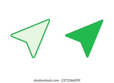 Compass icon set. arrow compass icon vector