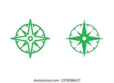 Compass icon set. arrow compass icon vector