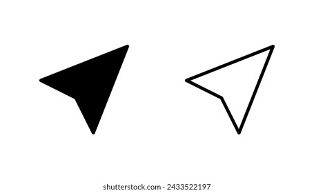 Compass icon set. arrow compass icon vector