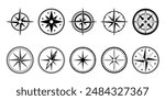 Compass Icon Set Collection Bundle