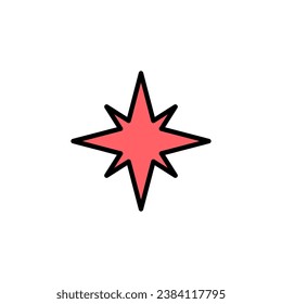 Compass icon set illustration. arrow compass icon sign and symbol