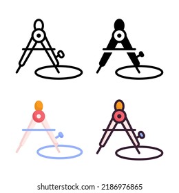 Compass Icon Set Style Collection