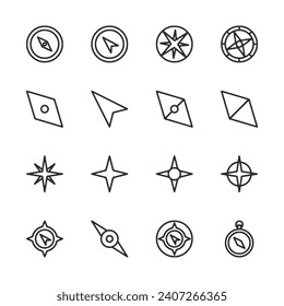 Ilustración vectorial del conjunto de iconos de comparación