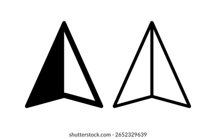 Kompass-Symbolsatz. Vektorgrafik.