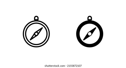 Compass icon, to show the direction you want to go. perfect for presentations, icons on websites and mobile apps.