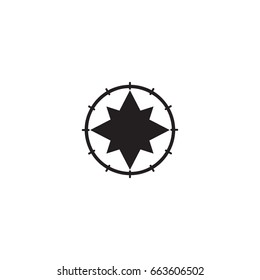 compass icon. sign design