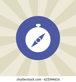 compass icon. sign design. background