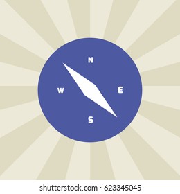 compass icon. sign design. background