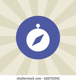 compass icon. sign design. background