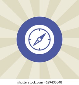compass icon. sign design. background