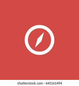 compass icon. sign design. red background
