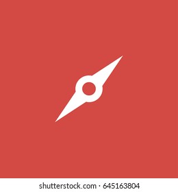 compass icon. sign design. red background