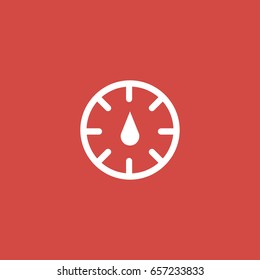 compass icon. sign design. red background
