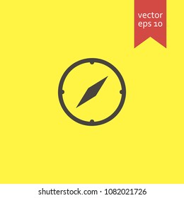 compass. compass icon. sign design. yellow background.