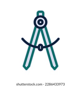 Compass icon. sign for mobile concept and web design. vector illustration