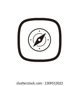 Compass icon sign symbol