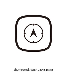 Compass icon sign symbol